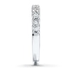 Thumbnail Image 3 of Previously Owned Wedding Band 1/2 ct tw Round-cut Diamonds 14K White Gold - Size 3.75