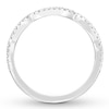 Thumbnail Image 2 of Previously Owned Neil Lane Diamond Wedding Band 1/6 ct tw Round-cut 14K White Gold - Size 4