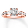 Thumbnail Image 0 of Previously Owned Diamond Ring 1/4 ct tw Round-cut 10K Rose Gold - Size 4