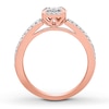 Thumbnail Image 1 of Previously Owned Diamond Ring 1/4 ct tw Round-cut 10K Rose Gold - Size 4