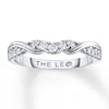 Thumbnail Image 1 of Previously Owned THE LEO Diamond Wedding Band 1/4 ct tw Round-cut 14K White Gold Size 10.5