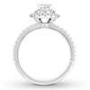 Thumbnail Image 1 of Previously Owned Neil Lane Diamond Engagement Ring 1-3/4 ct tw Oval & Round-cut 14K White Gold - Size 5