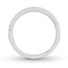 Thumbnail Image 1 of Previously Owned THE LEO Diamond Wedding Band 1/5 ct tw Round-cut 14K White Gold