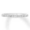 Thumbnail Image 3 of Previously Owned THE LEO Diamond Wedding Band 1/5 ct tw Round-cut 14K White Gold