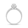 Thumbnail Image 3 of Previously Owned Diamond Engagement Ring 1 ct tw Pear & Round-cut 14K White Gold Size 10