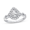 Thumbnail Image 1 of Previously Owned Neil Lane Engagement Ring 1-1/8 ct tw Pear & Round-cut Diamonds 14K White Gold Size 10.75