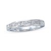 Thumbnail Image 1 of Previously Owned Diamond Wedding Band 3/4 ct tw Princess-cut 14K White Gold Size 4.25
