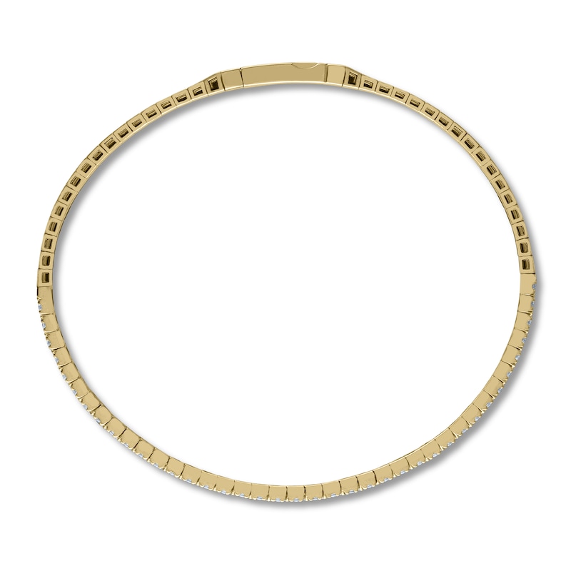 Main Image 2 of Previously Owned Diamond Bangle Bracelet 1/2 ct tw 10K Yellow Gold