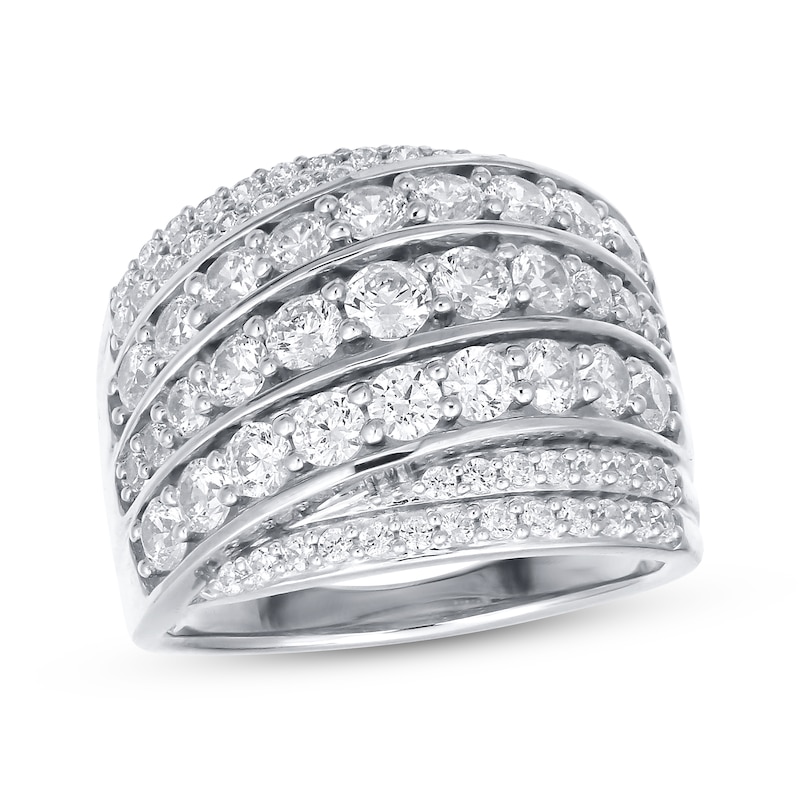 Previously Owned Diamond Anniversary Ring 2 ct tw Round-Cut 10K White Gold
