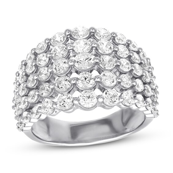Previously Owned Diamond Ring 2-1/2 ct tw Round-cut 10K White Gold