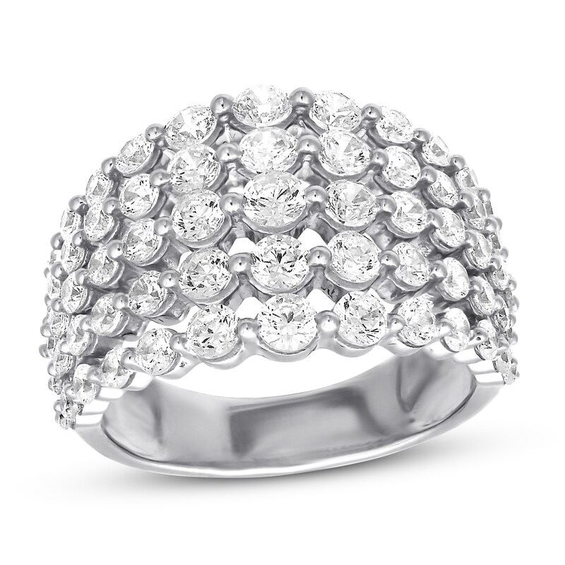 Previously Owned Diamond Ring 2-1/2 ct tw Round-cut 10K White Gold