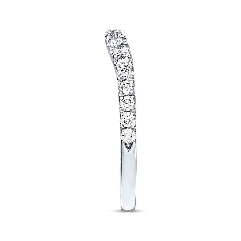 Previously Owned Neil Lane Wedding Band 3/8 ct tw Round-cut Diamonds 14K White Gold - Size 5.5