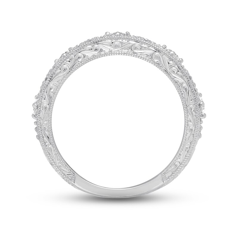 Main Image 2 of Previously Owned Neil Lane Diamond Anniversary Ring 1-1/4 ct tw Baguette & Round-cut 14K White Gold