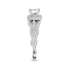Thumbnail Image 2 of Previously Owned Neil Lane Bridal Ring 1-1/6 ct tw Princess & Round-cut Diamonds 14K White Gold - Size 4.5