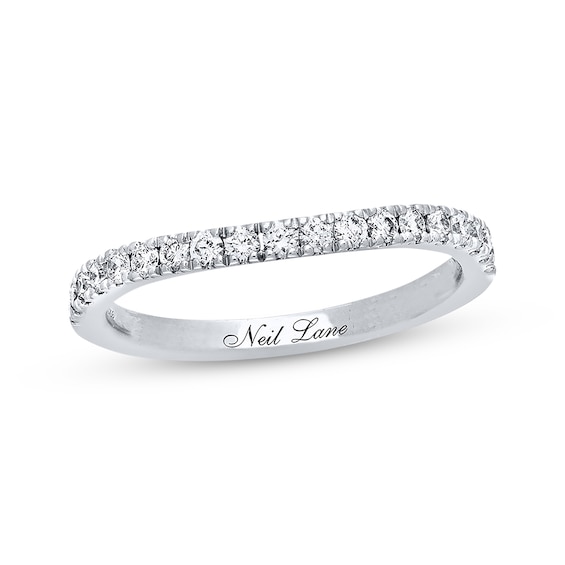 Previously Owned Neil Lane Wedding Band 3/8 ct tw Round-cut Diamonds 14K White Gold