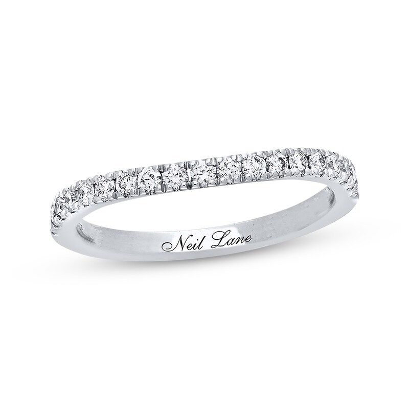 Main Image 1 of Previously Owned Neil Lane Wedding Band 3/8 ct tw Round-cut Diamonds 14K White Gold
