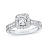 Thumbnail Image 1 of Previously Owned Neil Lane Engagement Ring 1-7/8 ct tw Radiant, Princess & Round-cut Diamonds 14K White Gold