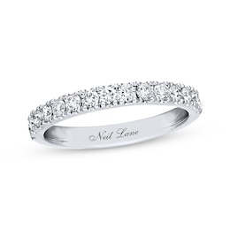 Previously Owned Neil Lane Diamond Wedding Band 1/2 ct tw Round-cut 14K White Gold