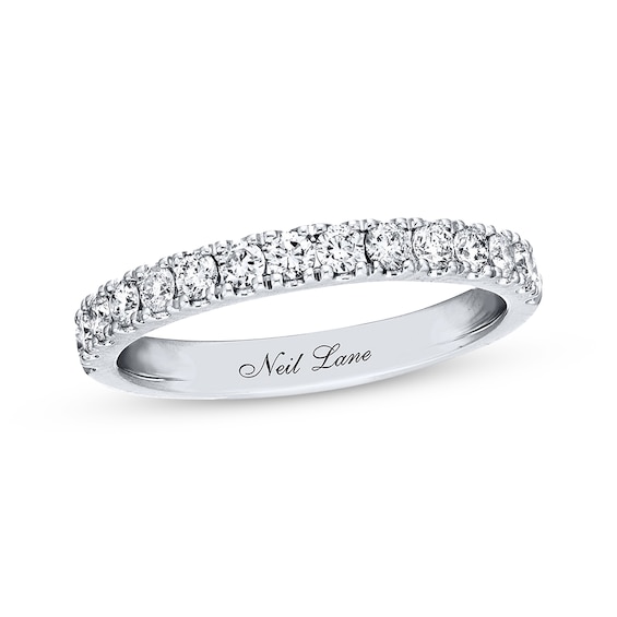 Previously Owned Neil Lane Diamond Wedding Band 1/2 ct tw Round-cut 14K White Gold