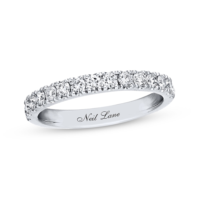 Main Image 1 of Previously Owned Neil Lane Diamond Wedding Band 1/2 ct tw Round-cut 14K White Gold