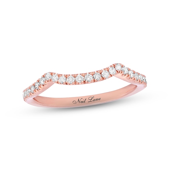 Previously Owned Neil Lane Diamond Wedding Band 1/4 ct tw Round-cut14K Rose Gold
