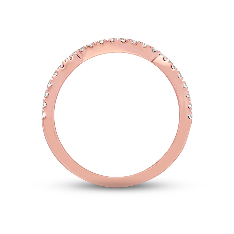 Main Image 2 of Previously Owned Neil Lane Diamond Wedding Band 1/4 ct tw Round-cut14K Rose Gold