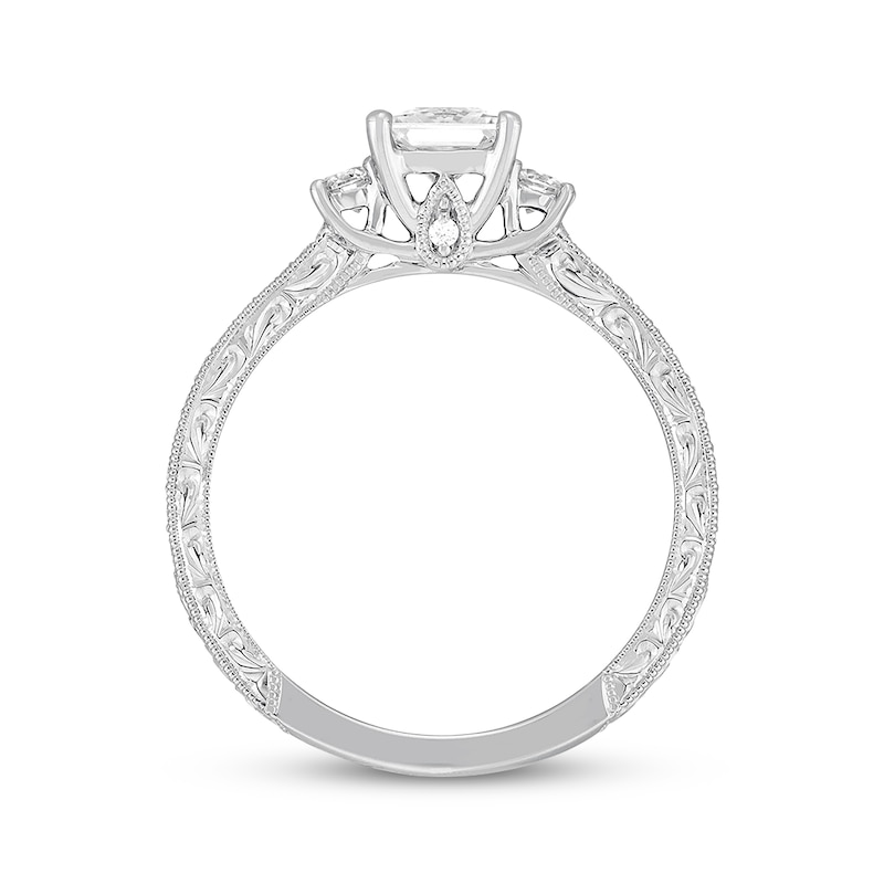 Previously Owned Neil Lane Bridal Diamond Engagement Ring 1 ct tw Princess & Round-cut 14K White Gold