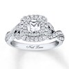 Thumbnail Image 0 of Previously Owned Neil Lane Diamond Engagement Ring 1 ct tw Cushion, Marquise & Round-cut 14K White Gold