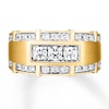 Thumbnail Image 4 of Previously Owned Men's Wedding Band 1 ct tw Diamonds 10K Yellow Gold