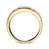 Thumbnail Image 1 of Previously Owned Men's Diamond Wedding Band 1-1/2 cttw Round-cut 14K Yellow Gold