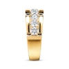 Thumbnail Image 2 of Previously Owned Men's Diamond Wedding Band 1-1/2 cttw Round-cut 14K Yellow Gold