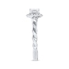 Thumbnail Image 2 of Previously Owned Angel Sanchez Engagement Ring 3/4 ct tw Princess & Round-cut Diamonds 14K White Gold