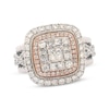 Thumbnail Image 1 of Previously Owned Diamond Engagement Ring 1-1/2 ct tw Princess & Round 14K Two-Tone Gold