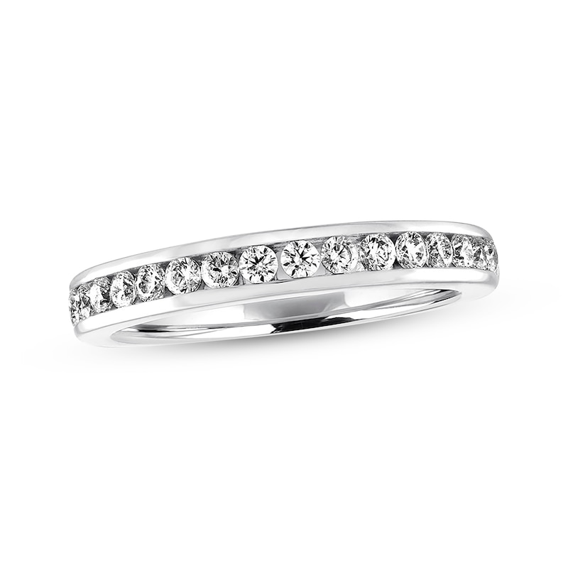 Previously Owned Diamond Wedding Band 3/8 ct tw Roundcut 14K White