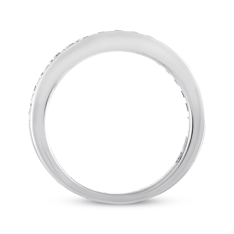 Main Image 3 of Previously Owned Diamond Wedding Band 3/8 ct tw Round-cut 14K White Gold