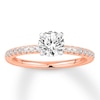 Thumbnail Image 0 of Previously Owned Diamond Engagement Ring 3/4 ct tw Round-cut 14K Rose Gold