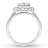 Thumbnail Image 2 of Previously Owned Diamond Engagement Ring 1-3/8 ct tw Round-cut 14K White Gold
