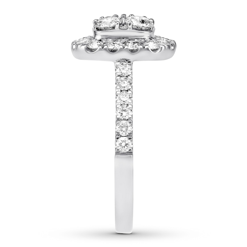 Main Image 3 of Previously Owned Diamond Engagement Ring 1-3/8 ct tw Round-cut 14K White Gold