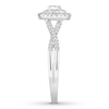 Thumbnail Image 3 of Previously Owned Diamond Engagement Ring 3/8 ct tw Round-cut 10K White Gold