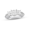 Thumbnail Image 0 of Previously Owned Diamond Engagement Ring 1 ct tw Princess & Round-cut 14K White Gold