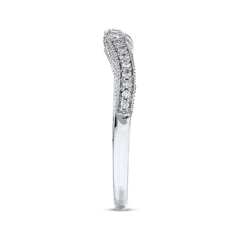 Main Image 2 of Previously Owned Diamond Enhancer Ring 1/6 ct tw Round-cut 10K White Gold