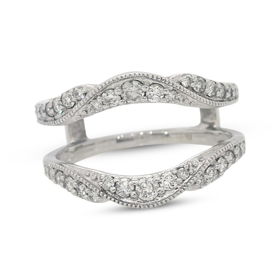 Previously Owned Diamond Enhancer Ring 5/8 ct tw Round-cut 14K White Gold