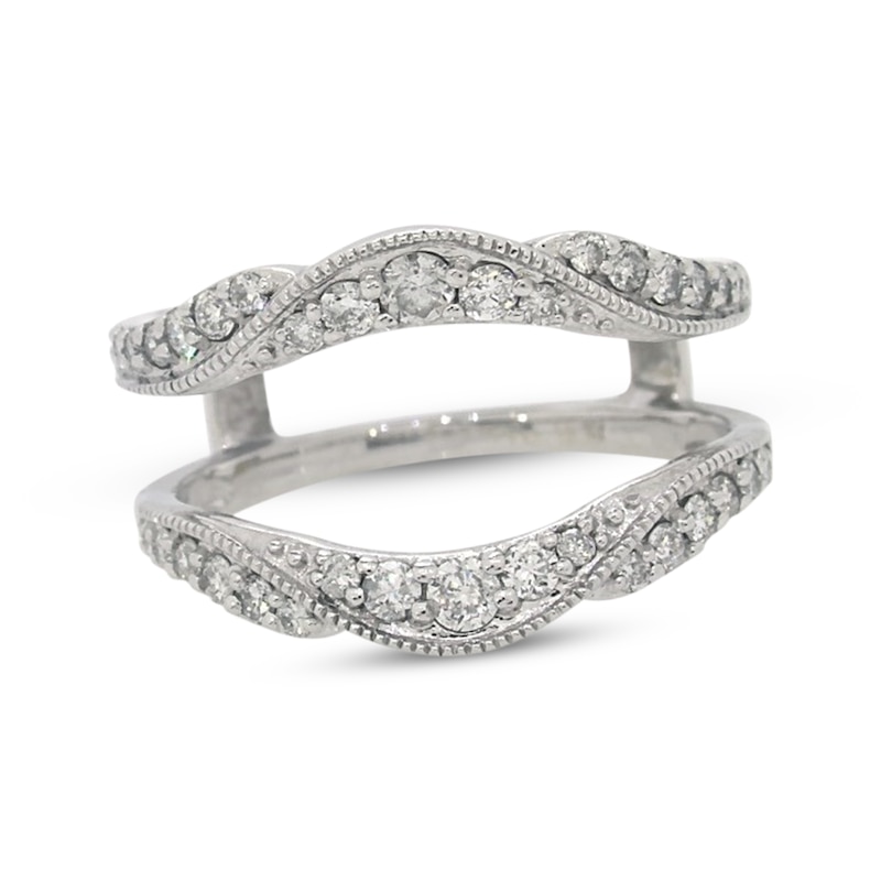 Main Image 1 of Previously Owned Diamond Enhancer Ring 5/8 ct tw Round-cut 14K White Gold