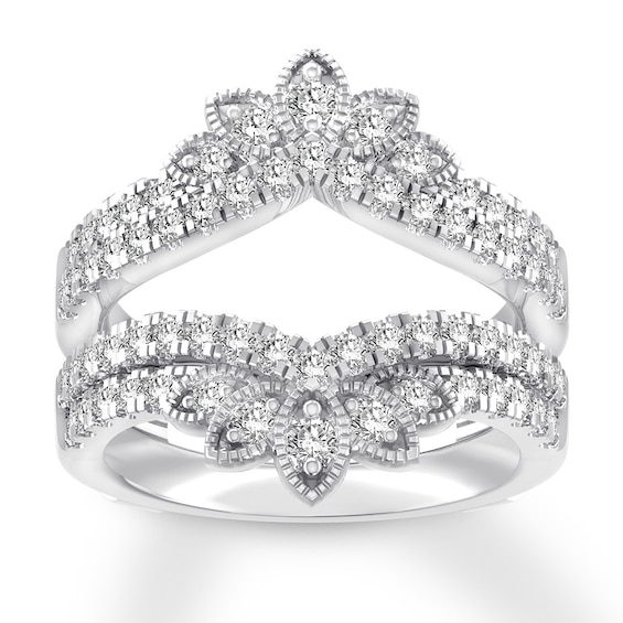 Previously Owned Diamond Enhancer Ring 1 ct tw Round-cut 14K White Gold