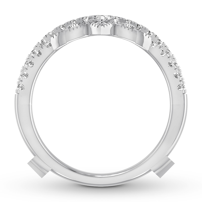 Main Image 2 of Previously Owned Diamond Enhancer Ring 1 ct tw Round-cut 14K White Gold