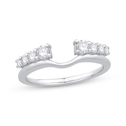 Previously Owned Diamond Enhancer Ring 1/2 ct tw Round-cut 14K White Gold