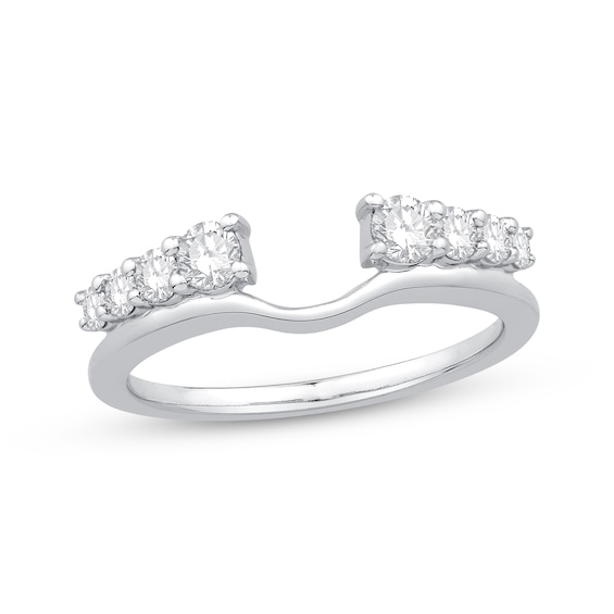 Previously Owned Diamond Enhancer Ring 1/2 ct tw Round-cut 14K White Gold