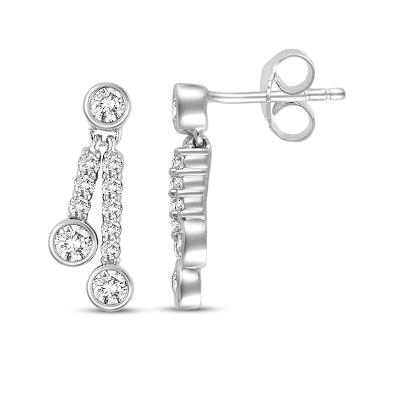 Previously Owned Ever Us Diamond Earrings 5/8 ct tw Round-cut 14K White Gold