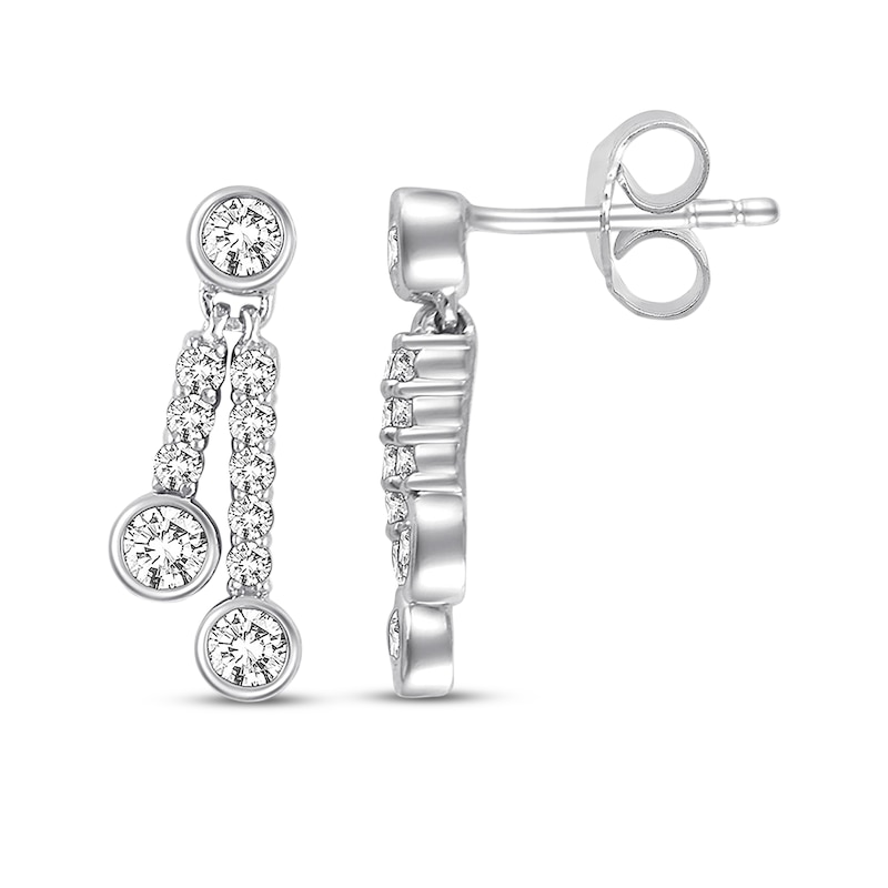 Main Image 1 of Previously Owned Ever Us Diamond Earrings 5/8 ct tw Round-cut 14K White Gold