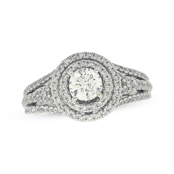 Previously Owned Diamond Engagement Ring 1 ct tw Round-cut 14K White Gold